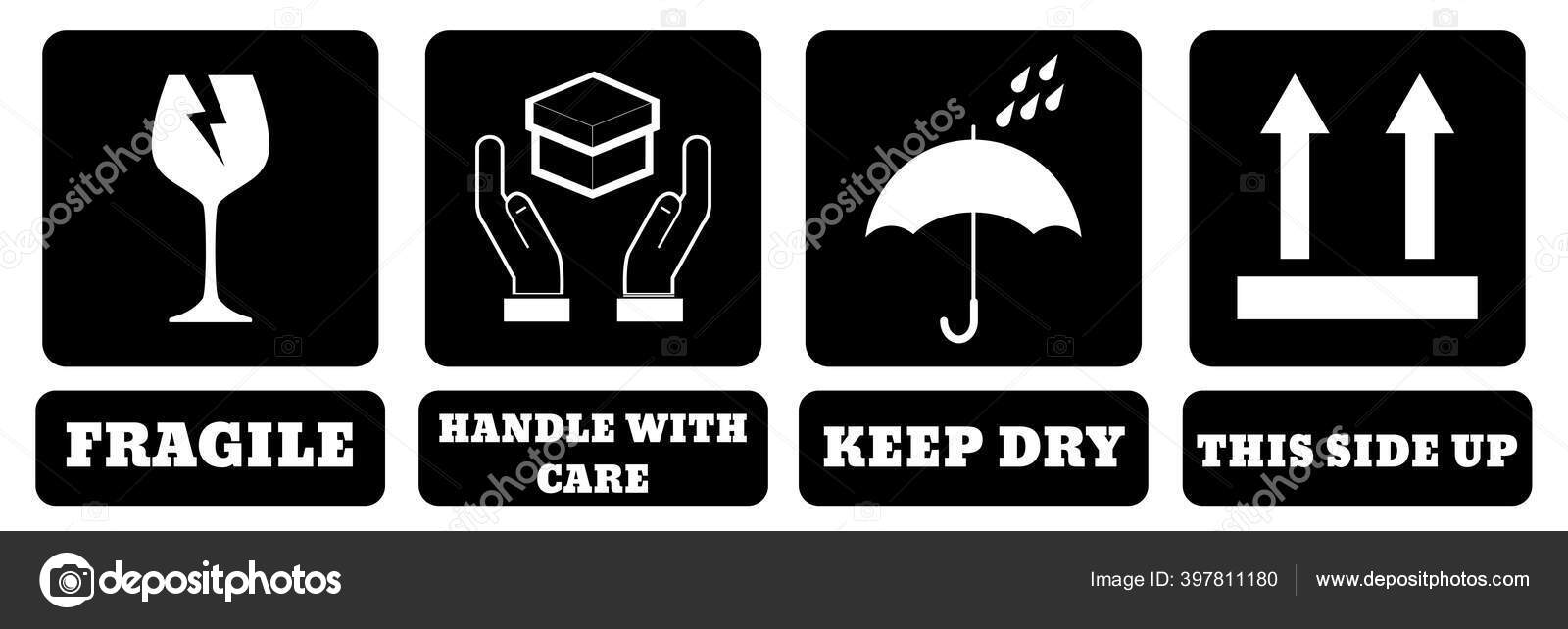 International Packing Symbols Name Black Background Fragile Icon Handle Care Vector Image By C Lakmaljz Gmail Com Vector Stock International Packing Symbols Name Black Background Fragile Icon Handle Care Vector Image By C Lakmaljz Gmail Com Vector Stock