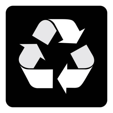 Resme göre siyah arkaplan çiziminde Simge Simgesini Geri Döndür