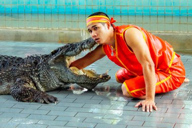 Tayland timsah adam el