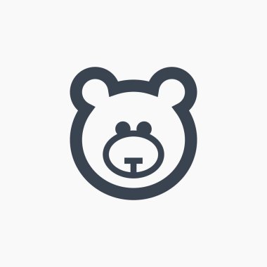 oyuncak ayı izole en az simgesi. peluş oyuncak satırı vektör simgesi Web siteleri ve mobil minimalist düz tasarım için. 