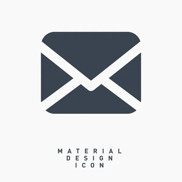 Ícone Vetor Linha Design Material Mensagem Email —  Vetores de Stock