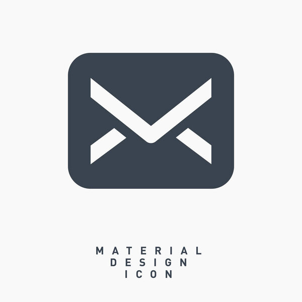 Email message material design line vector icon