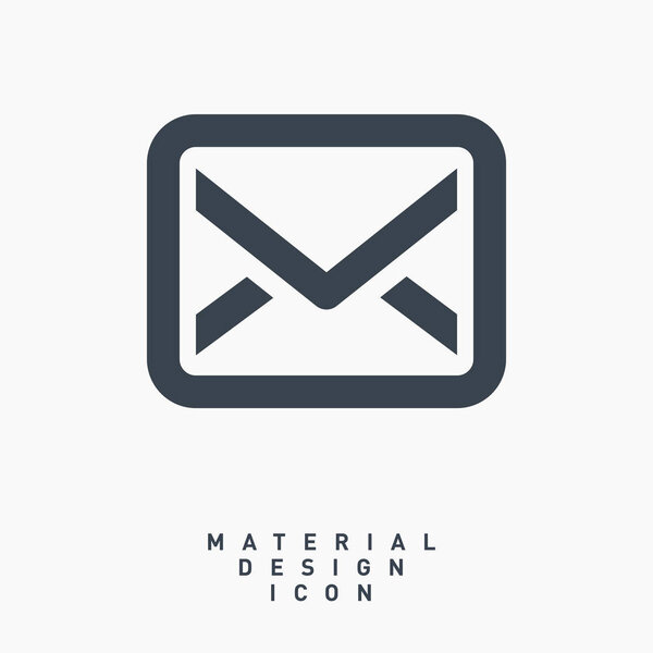 Email message material design line vector icon