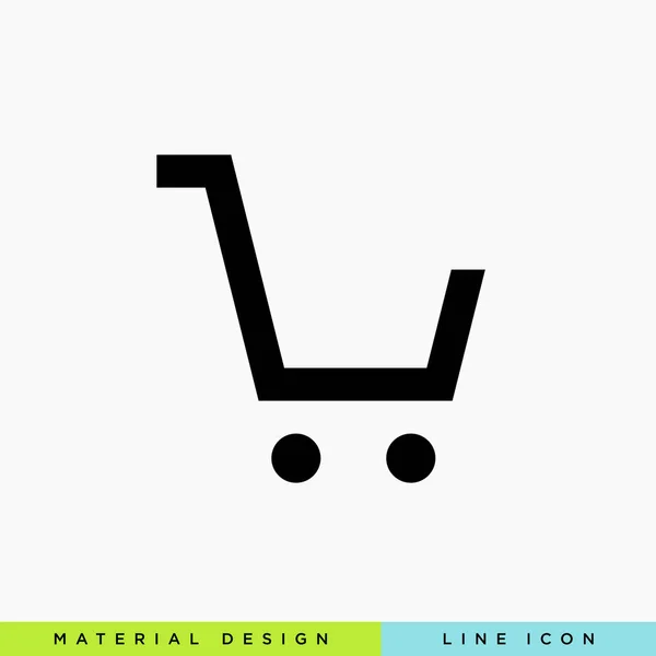 alışveriş sepeti satırı vektör minimalist simgesi
