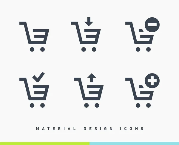 alışveriş sepeti satırı vektör minimalist simgesi