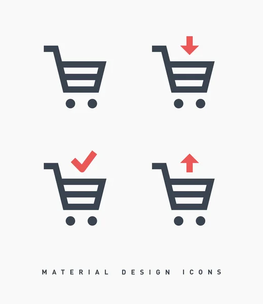 alışveriş sepeti satırı vektör minimalist simgesi