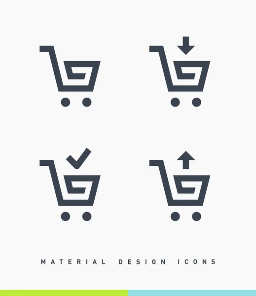 alışveriş sepeti satırı vektör minimalist simgesi
