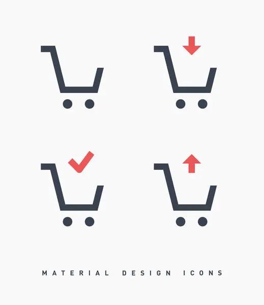 alışveriş sepeti satırı vektör minimalist simgesi