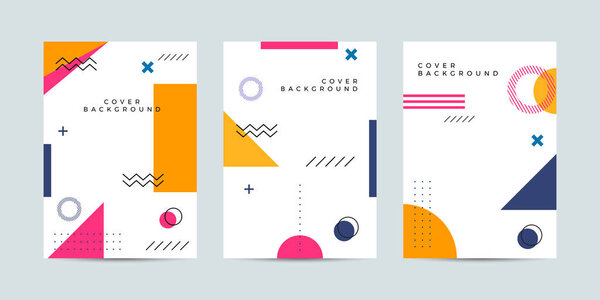 Шаблоны плакатов с абстрактными формами, элементы геометрического стиля Мемфиса 80-х годов. Ретро-арт для обложек, баннеров, флаеров и плакатов. Векторные иллюстрации Eps10
.