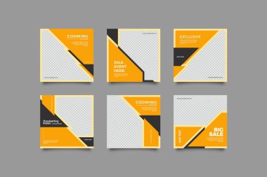 Sosyal medya hikayeleri ve gönderileri için modaya uygun şablon, sosyal medya için tasarım arka planı.