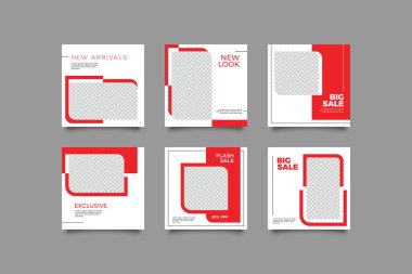 Sosyal medya hikayeleri ve gönderileri için modaya uygun şablon, sosyal medya için tasarım arka planı.