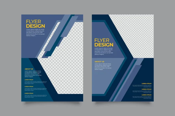 Flyer Business Design Template Vector Illustration — Stock Vector