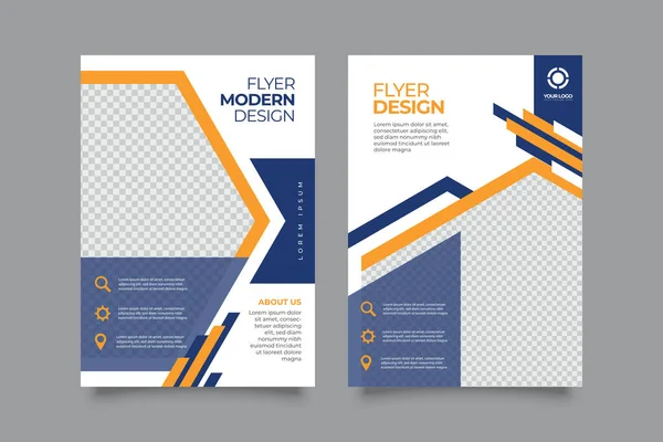 Corporate Business Jaarverslag Brochure Flyer Ontwerp Brochure Cover Presentatie Flyer — Stockvector