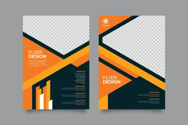 Folheto Cartaz Folheto Corporativo Cobrir Modelo Design Layout Página Tamanho — Vetor de Stock