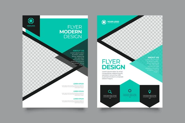 Zakelijke Brochure Flyer Ontwerp Folders Template Omslag Boek Tijdschrift Jaarverslag — Stockvector