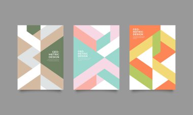 Düz geometrik tasarımı kapsar. Renkli modernizm. Basit şekiller kompozisyonu. Geleceksel desenler.