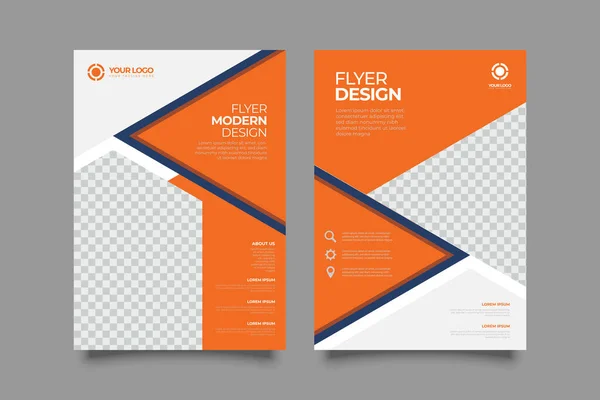 Corporate Business Flyer Poster Brochure Omslag Ontwerp Lay Out Achtergrond — Stockvector