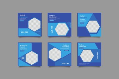 Dijital Pazarlama için Düzenlenebilir Posta Şablonu Sosyal Medya Afişleri. Brand Moda 'nın tanıtımı. Hikayeler. Akıyor.