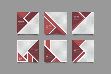 Dijital Pazarlama için Düzenlenebilir Posta Şablonu Sosyal Medya Afişleri. Brand Moda 'nın tanıtımı. Hikayeler. Akıyor.