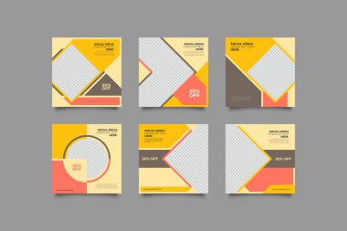 Dijital Pazarlama için Düzenlenebilir Posta Şablonu Sosyal Medya Afişleri. Brand Moda 'nın tanıtımı. Hikayeler. Akıyor.