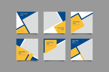 Dijital Pazarlama için Düzenlenebilir Posta Şablonu Sosyal Medya Afişleri. Brand Moda 'nın tanıtımı. Hikayeler. Akıyor.