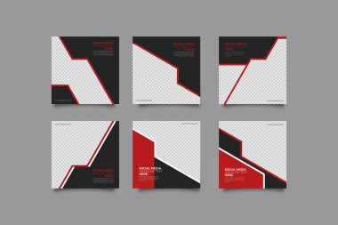 Düzenlenebilir basit sosyal medya afiş şablonu, sosyal medyada kullanımı kolay, temiz tasarım. Herkes kolayca kullanabilir..