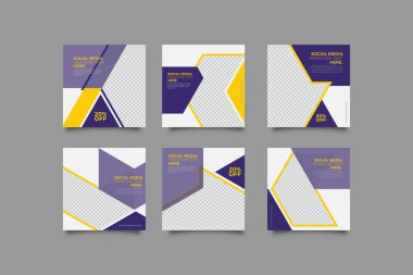 Düzenlenebilir basit sosyal medya afiş şablonu, sosyal medyada kullanımı kolay, temiz tasarım. Herkes kolayca kullanabilir..