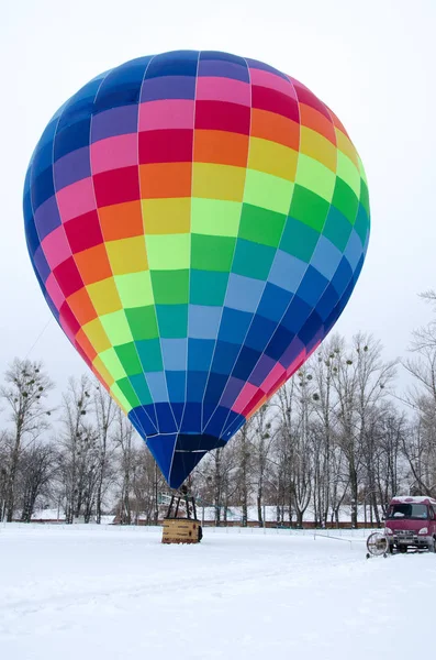 Színes Hőlégballon — Stock Fotó