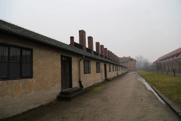 Auschwitz Lengyelország 2016 Február Auschwitzi Koncentrációs Tábor — Stock Fotó