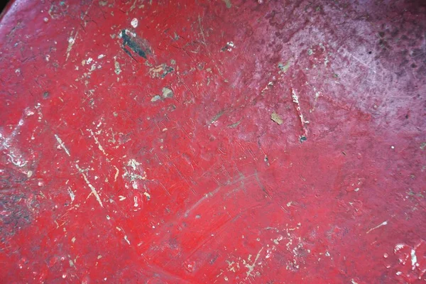 古代の汚れた傷赤塗装表面の抽象的な水平背景テクスチャ — ストック写真