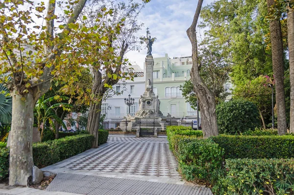 Monumento Marqués Comillas Coetáneo Empresario Magnate Marítimo Terrateniente Inmensamente Rico — Foto de Stock