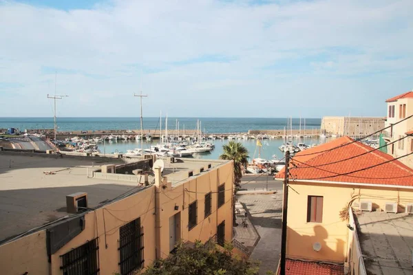 Sunny Morning Resort Town View Hotel Window — Stock Photo, Image