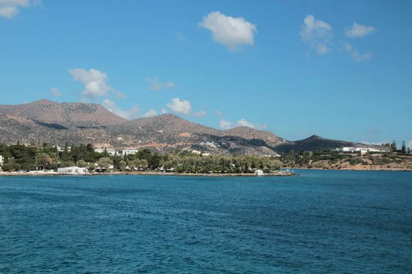 Vista Panorâmica Costa Ilha Mar Limpo Céu Limpo Ótimo Lugar — Fotografia de Stock