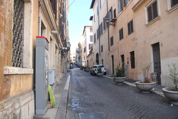 Rome Italy 2015 Illustrative Editorial Old Narrow Street City Barberini — Stock Photo, Image