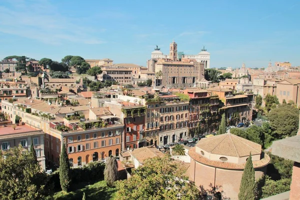 Rome Italy 2015 Illustrative Editorial Aerial View City Blocks Historic — Stock Photo, Image