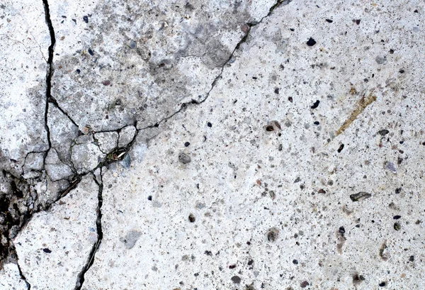 Concrete Surface Cracks Painting Clearly Visible Pebbles Different Sizes Background — Stock Photo, Image