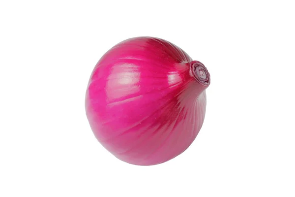 Red Onion Head Isolate White Background — Stock Photo, Image
