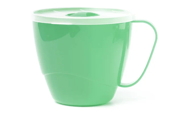 Μπογκ Κούπα Κύπελλο Καπάκι Για Σούπα Ζωμό Πράσινο Χρώμα Κοντινό — Φωτογραφία Αρχείου
