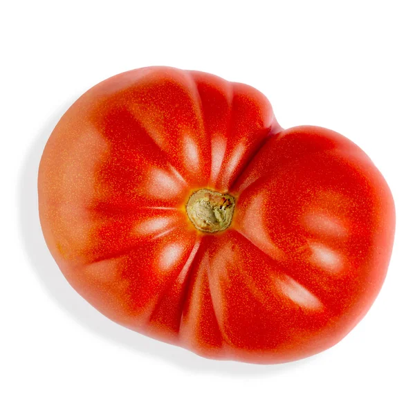 Reife Tomaten Nahaufnahme Auf Weiß Mit Clipping Maske Und Schatten — Stockfoto