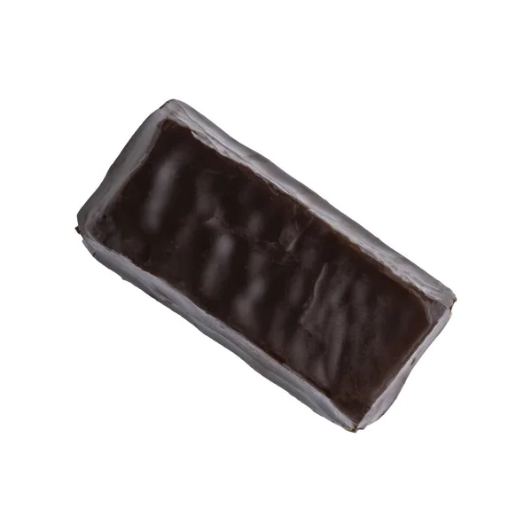 Čokoládové Bonbóny Zblízka Izolovat Bílém — Stock fotografie