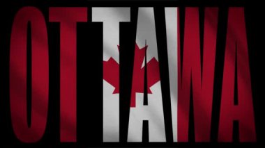 Kanada bayrağı Ottawa maskesi