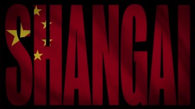 Çin bayrağı Shangai maskesi