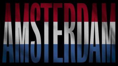 Hollanda bayrağı Amsterdam maskesi