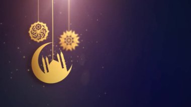 ramazan ramazan eid mubarak Arapça sembolleri ipte düşme mavi arka plan