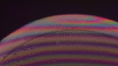 Gökkuşağı kabarcık gezegen arka plan