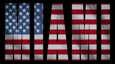 ABD bayrağı Miami maskesi