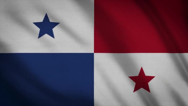 巴拿马国旗的视频 — 图库视频影像