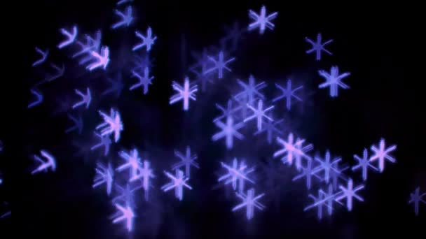 紫アスタリスク ライト背景 — ストック動画