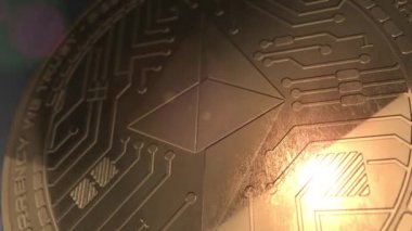 Kripto para birimi sığalık sikke 3d işleme blockchain