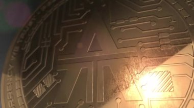 Kripto para birimi La Token sikke 3d işleme blockchain